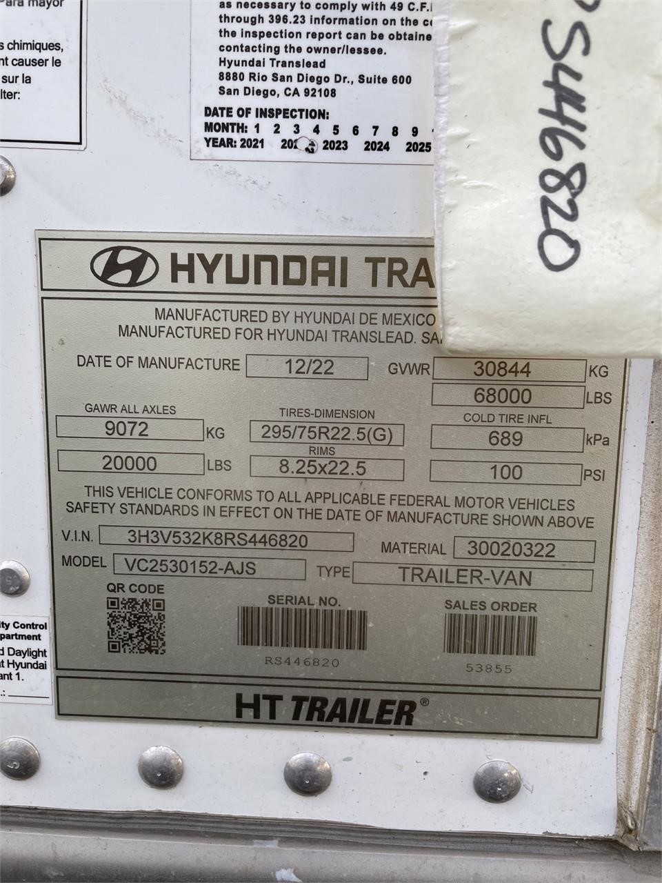 2024 HYUNDAI DRY VAN 8037442820