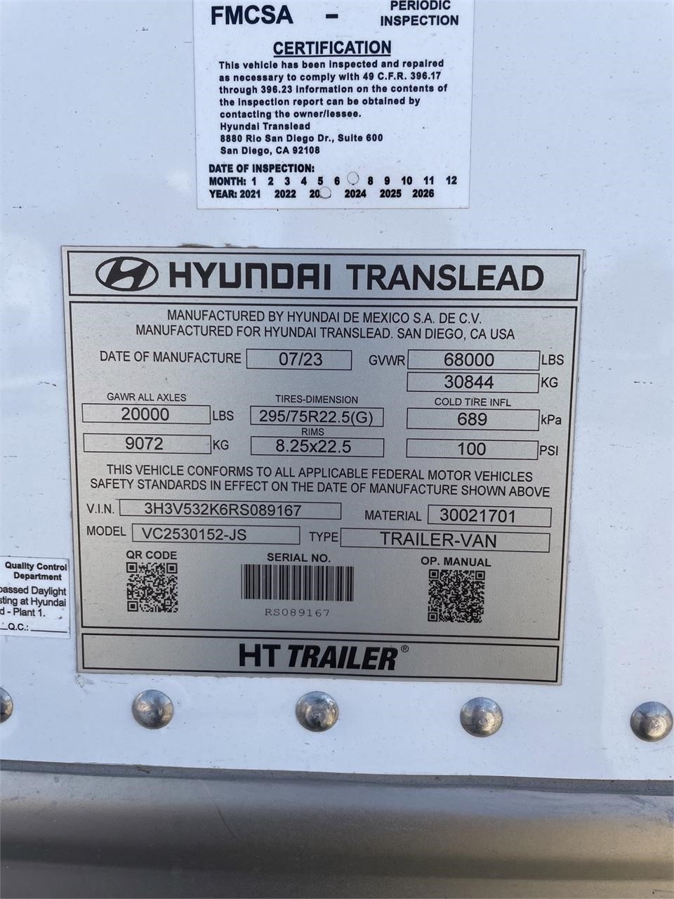 2024 HYUNDAI DRY VAN 8037478802