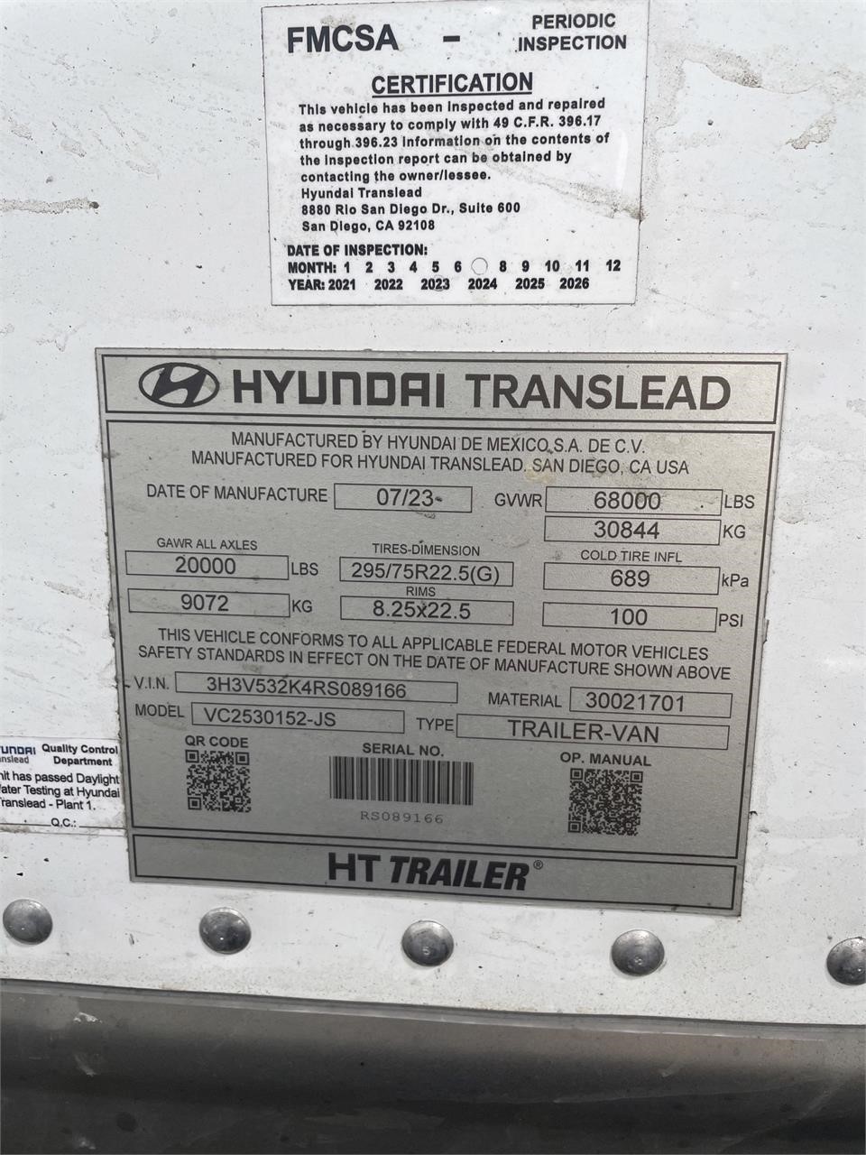 2024 HYUNDAI DRY VAN 8037479572