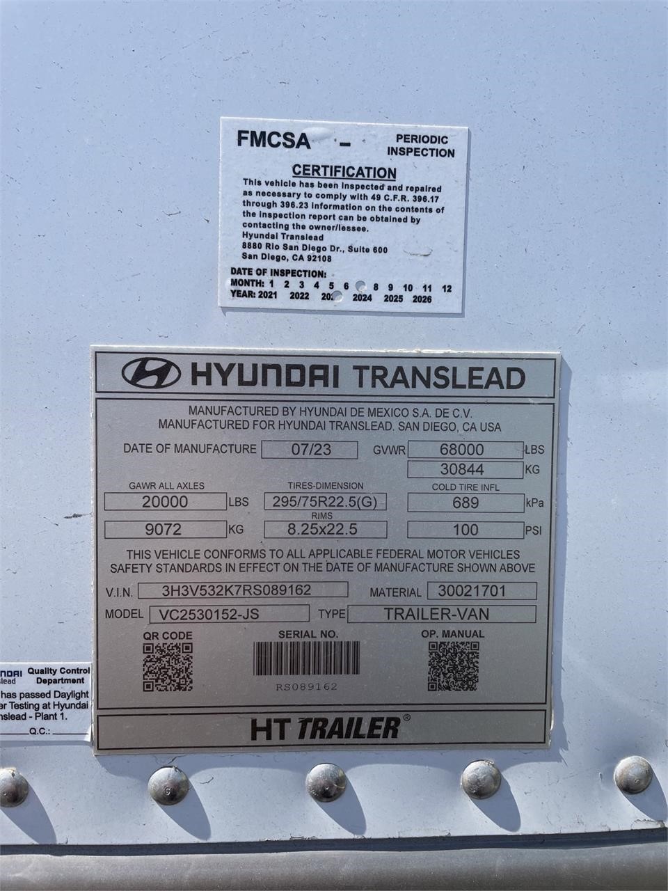 2024 HYUNDAI DRY VAN 8037851088