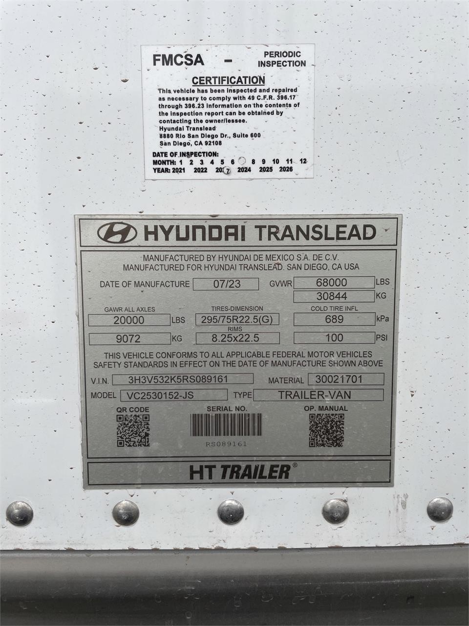 2024 HYUNDAI DRY VAN 8037873046